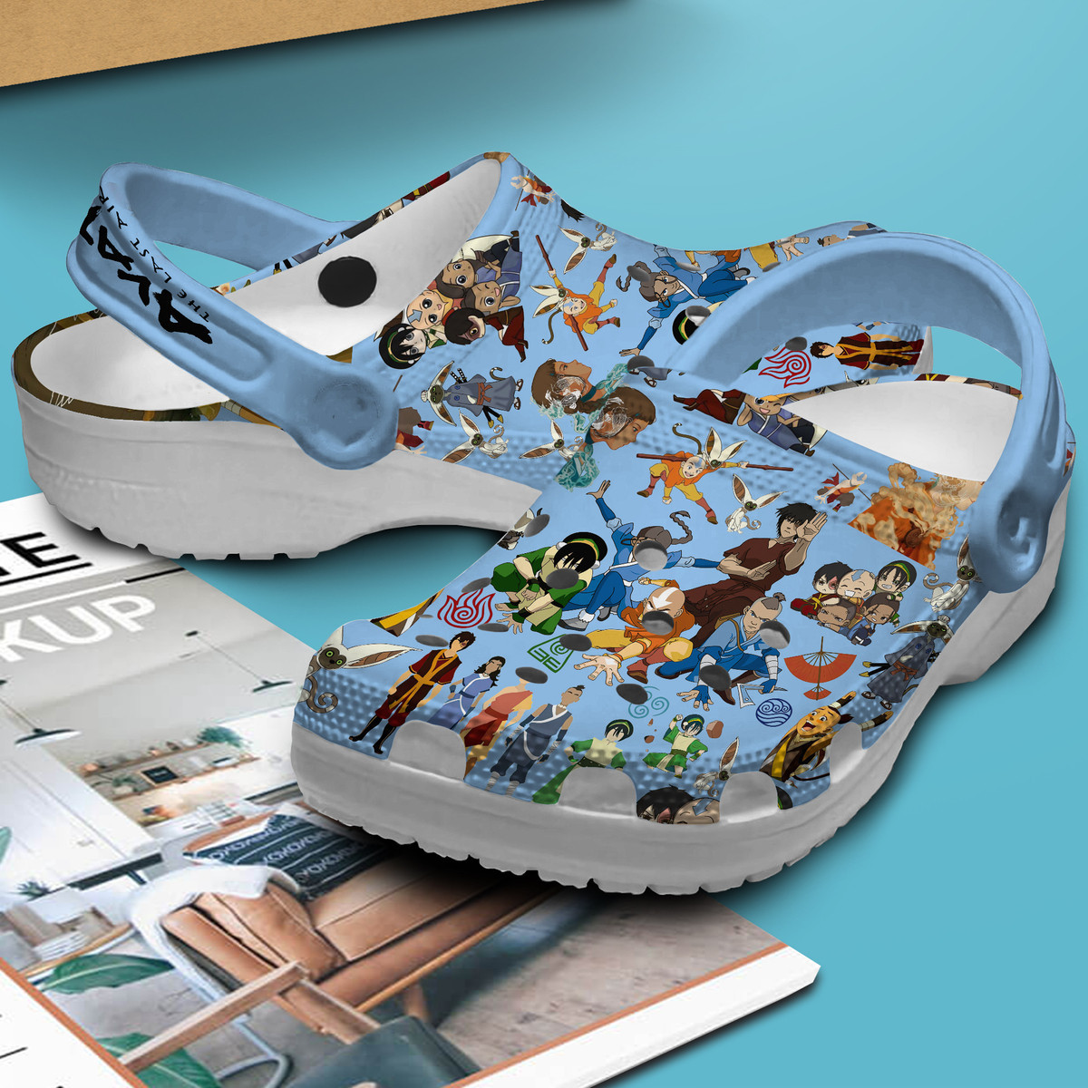Merchidea Avatar The Last Airbender Cartoon Premium Crocs Crocband Clogs Shoes Comfortable For Men Women and Kids