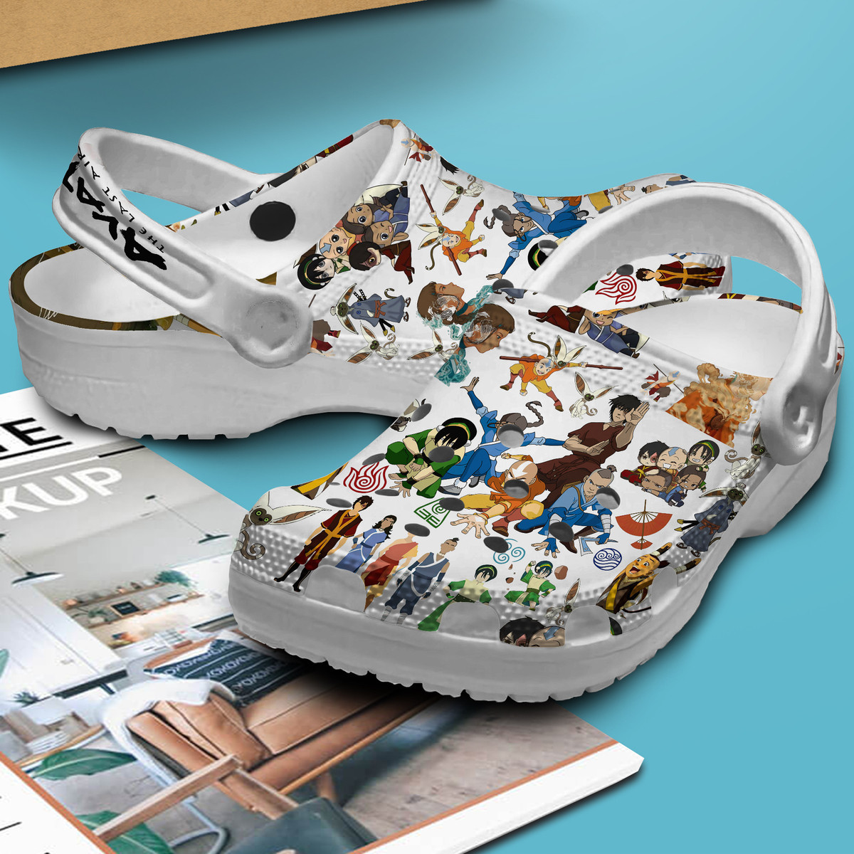 Merchidea Avatar The Last Airbender Cartoon Premium Crocs Crocband Clogs Shoes Comfortable For Men Women and Kids