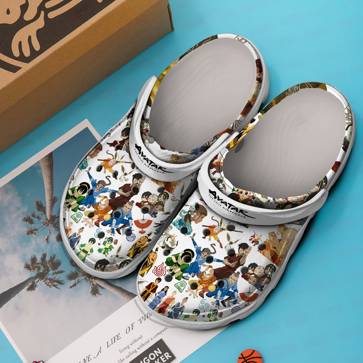 Merchidea Avatar The Last Airbender Cartoon Premium Crocs Crocband Clogs Shoes Comfortable For Men Women and Kids