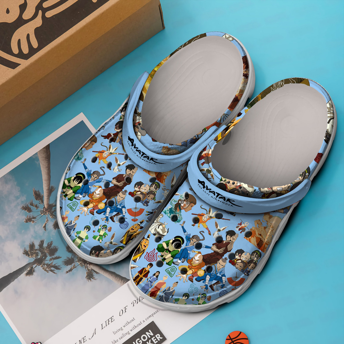 Merchidea Avatar The Last Airbender Cartoon Premium Crocs Crocband Clogs Shoes Comfortable For Men Women and Kids