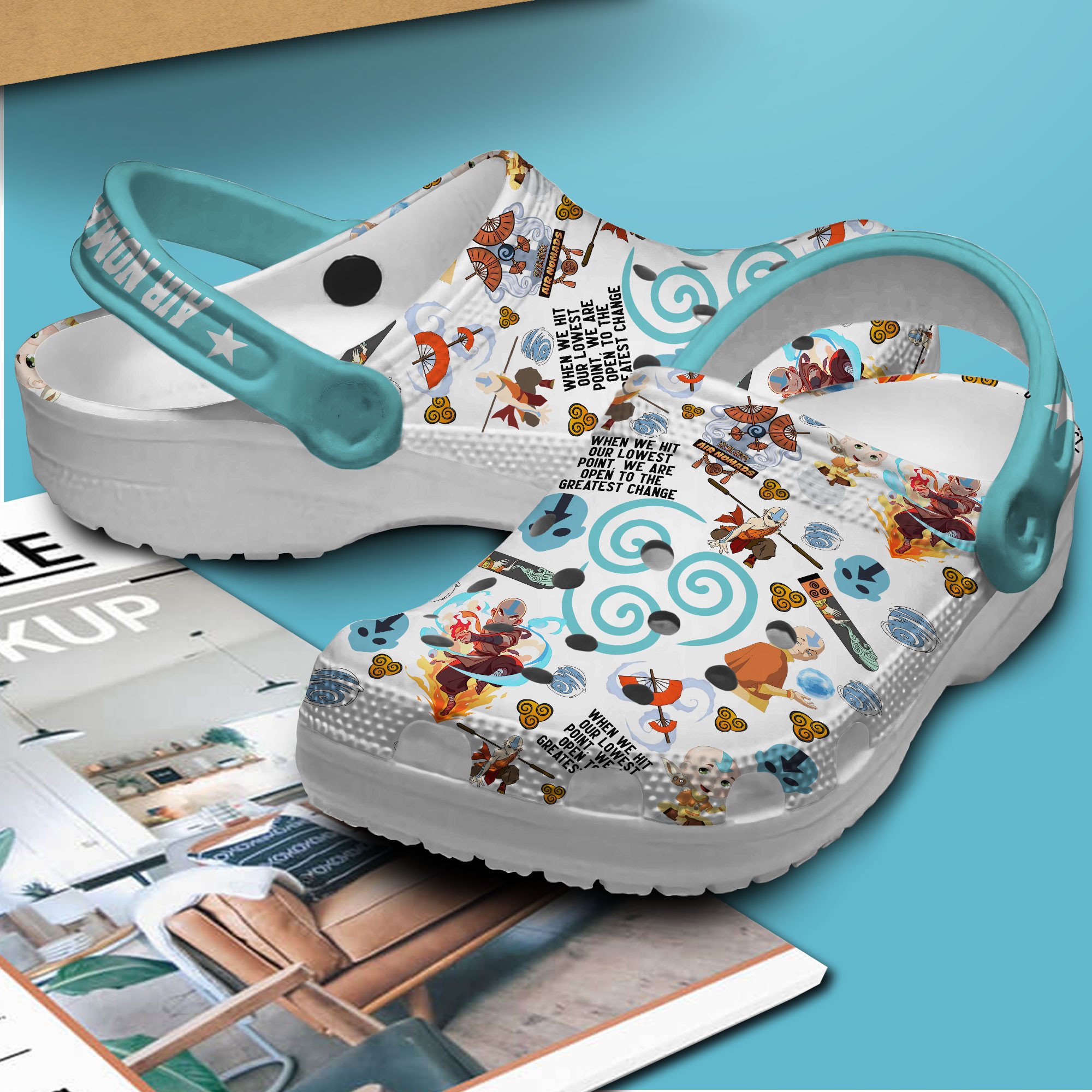 Merchidea Avatar The Last Airbender Movie Crocs Crocband Clogs Shoes Comfortable For Men Women and Kids