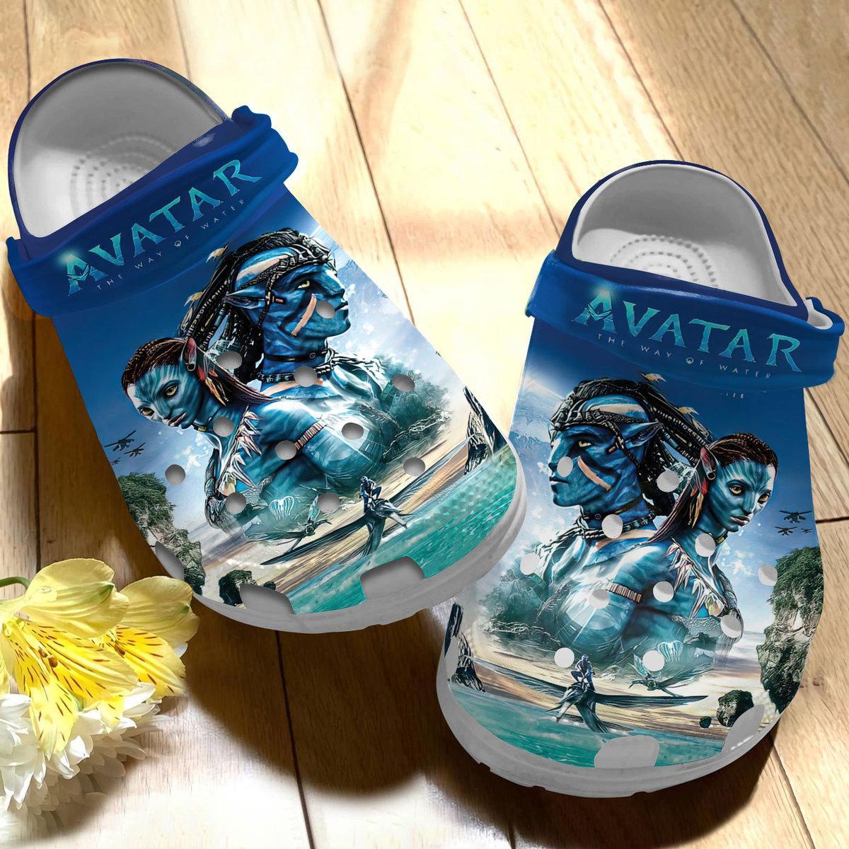 Merchidea Avatar The Way Of Water Movie Crocs Crocband Clogs Shoes Comfortable For Men Women and Kids