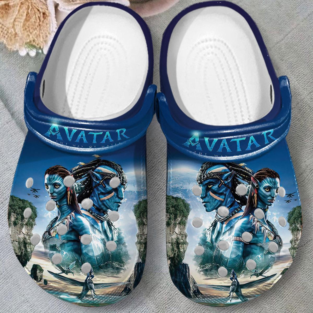 Merchidea Avatar The Way Of Water Movie Crocs Crocband Clogs Shoes Comfortable For Men Women and Kids
