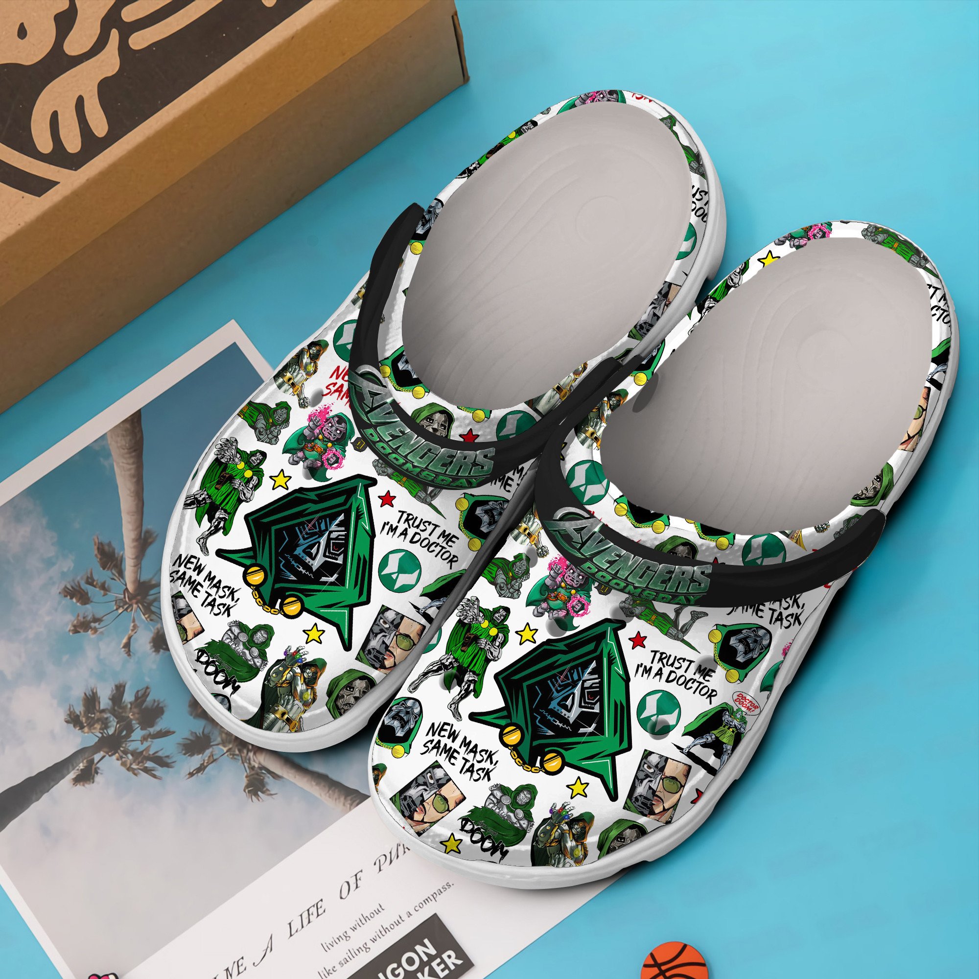 Merchidea Avengers Doomsday Movie Crocs Crocband Clogs Shoes Comfortable For Men Women and Kids