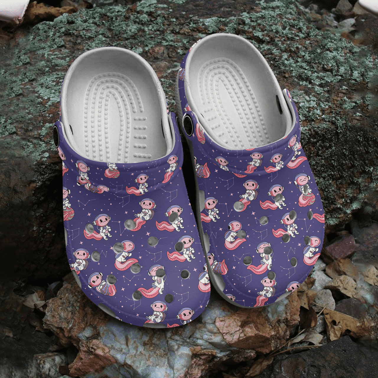 Merchidea Axolotl Animal Crocs Crocband Clogs Shoes Comfortable For Men Women and Kids