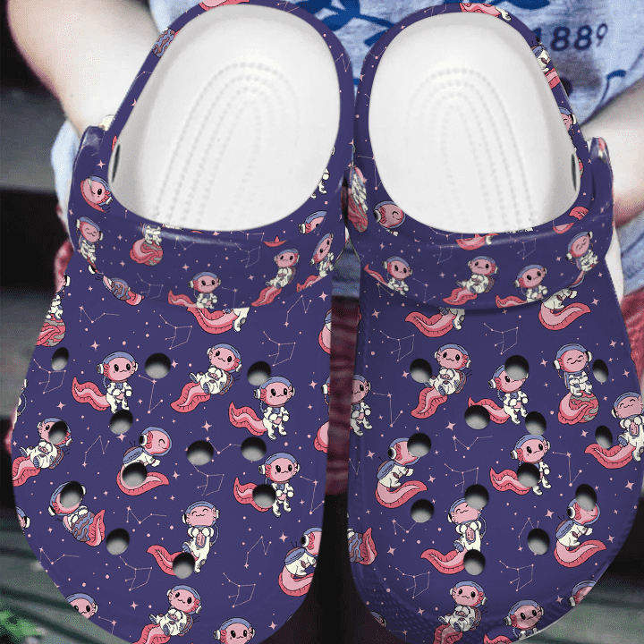 Merchidea Axolotl Animal Crocs Crocband Clogs Shoes Comfortable For Men Women and Kids
