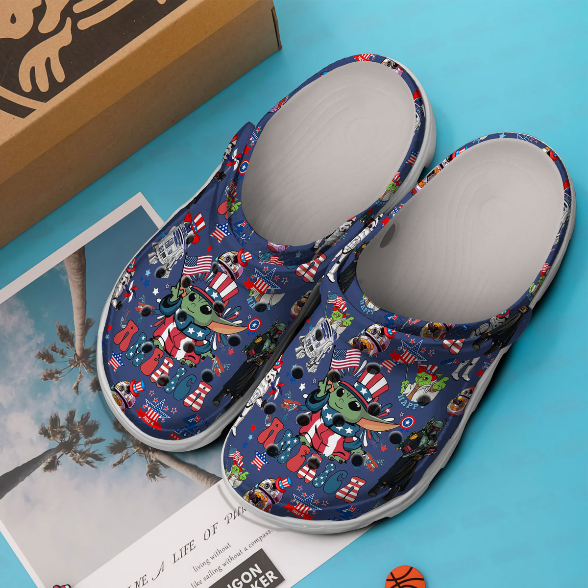 Merchidea Baby Yoda Star Wars Movie Crocs Crocband Clogs Shoes Comfortable For Men Women and Kids