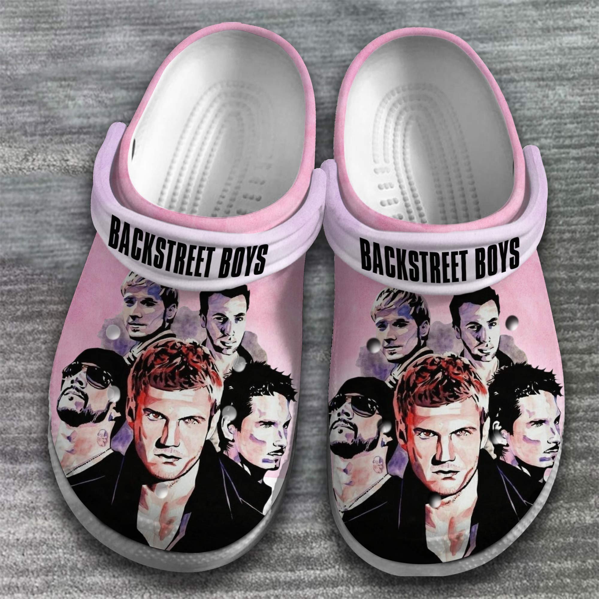 Merchidea Backstreet Boys Band Music Crocs Crocband Clogs Shoes Comfortable For Men Women and Kids