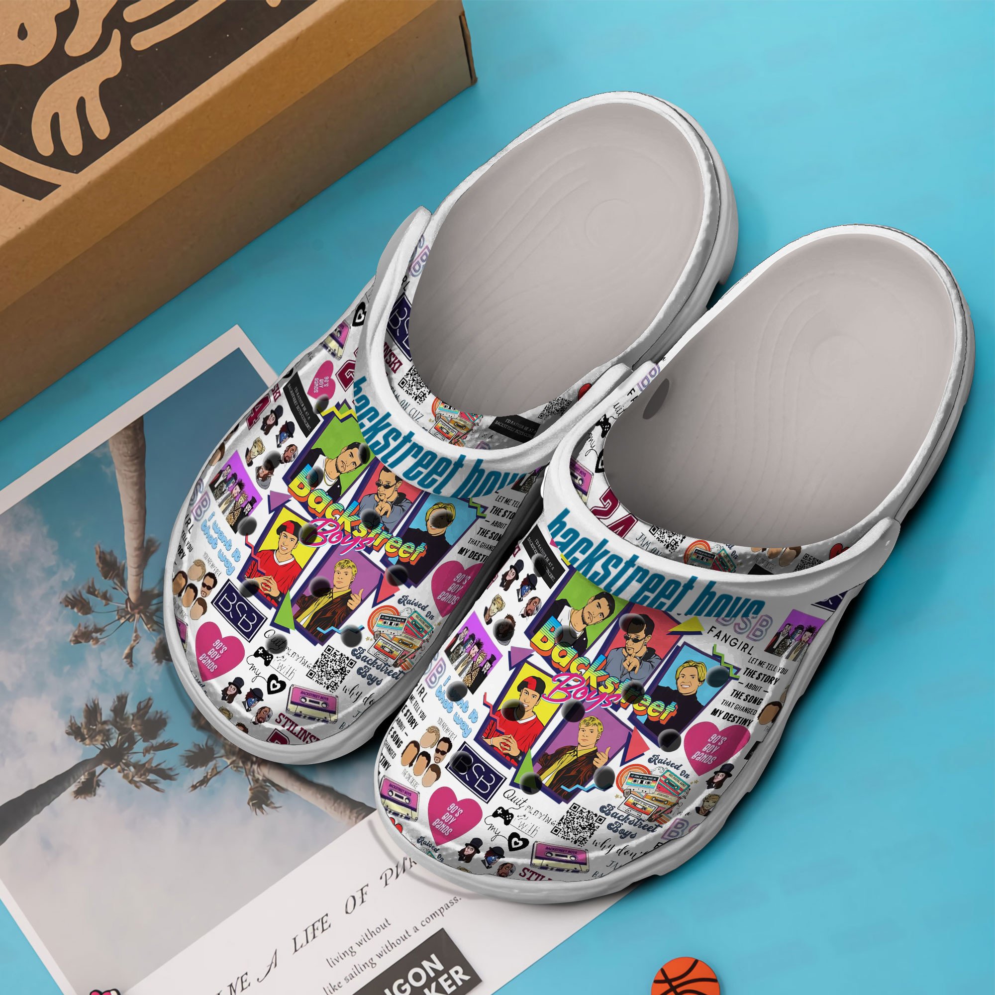 Merchidea Backstreet Boys Band Music Crocs Crocband Clogs Shoes Comfortable For Men Women and Kids