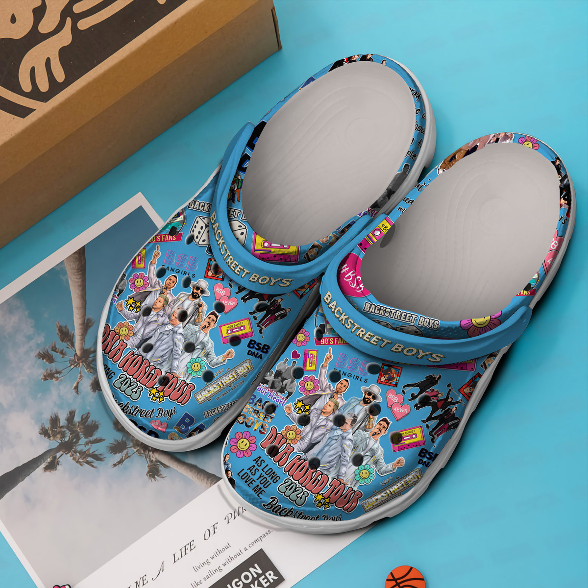 Merchidea Backstreet Boys Band Music Crocs Crocband Clogs Shoes Comfortable For Men Women and Kids