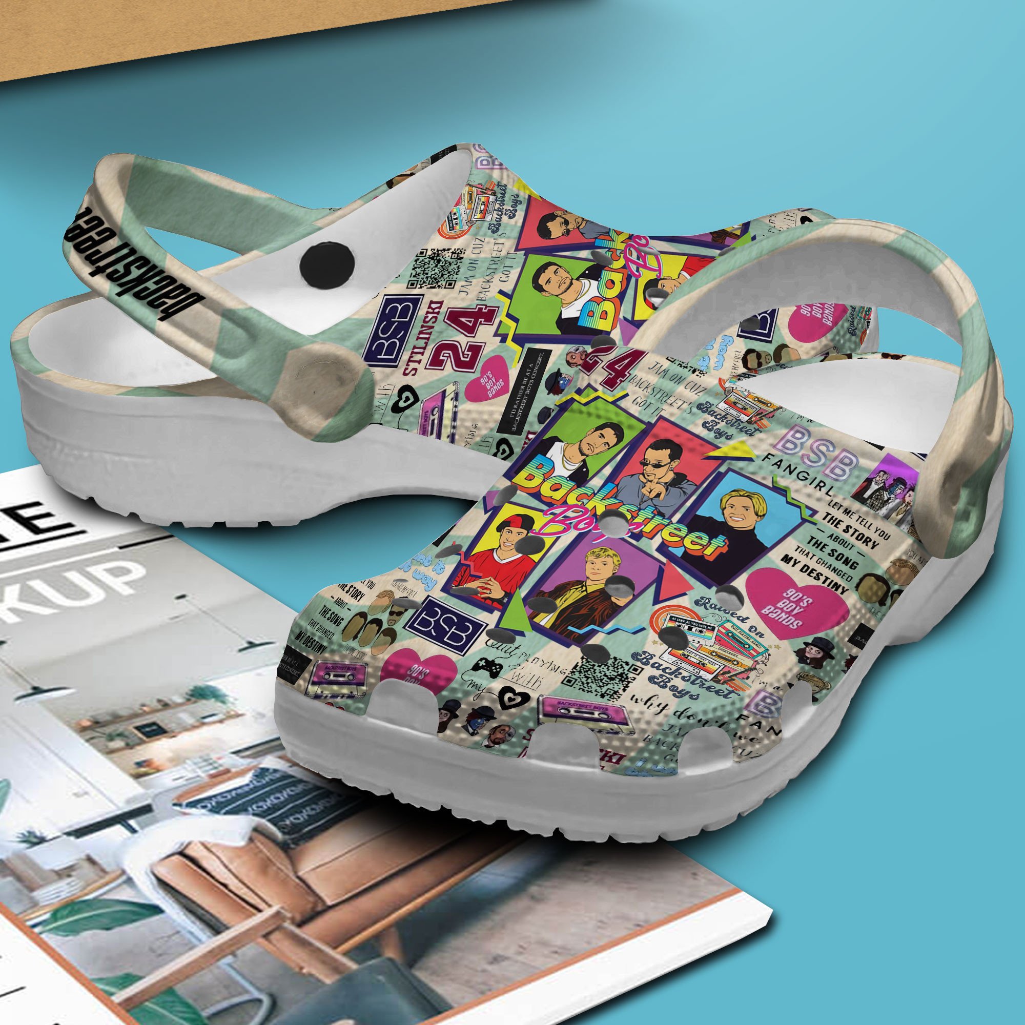 Merchidea Backstreet Boys Music Crocs Crocband Clogs Shoes Comfortable For Men Women and Kids