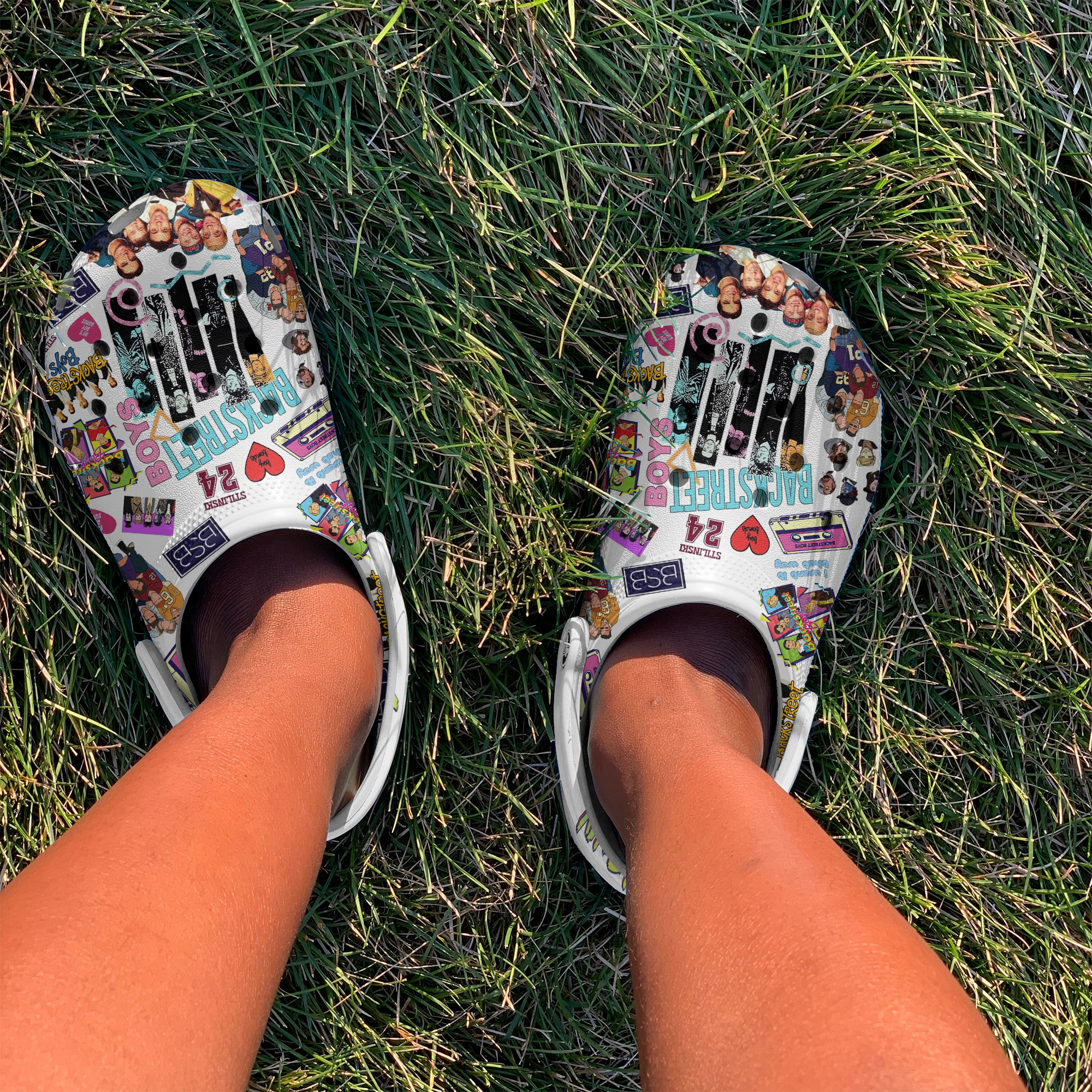 Merchidea Backstreet Boys Music Crocs Crocband Clogs Shoes Comfortable For Men Women and Kids