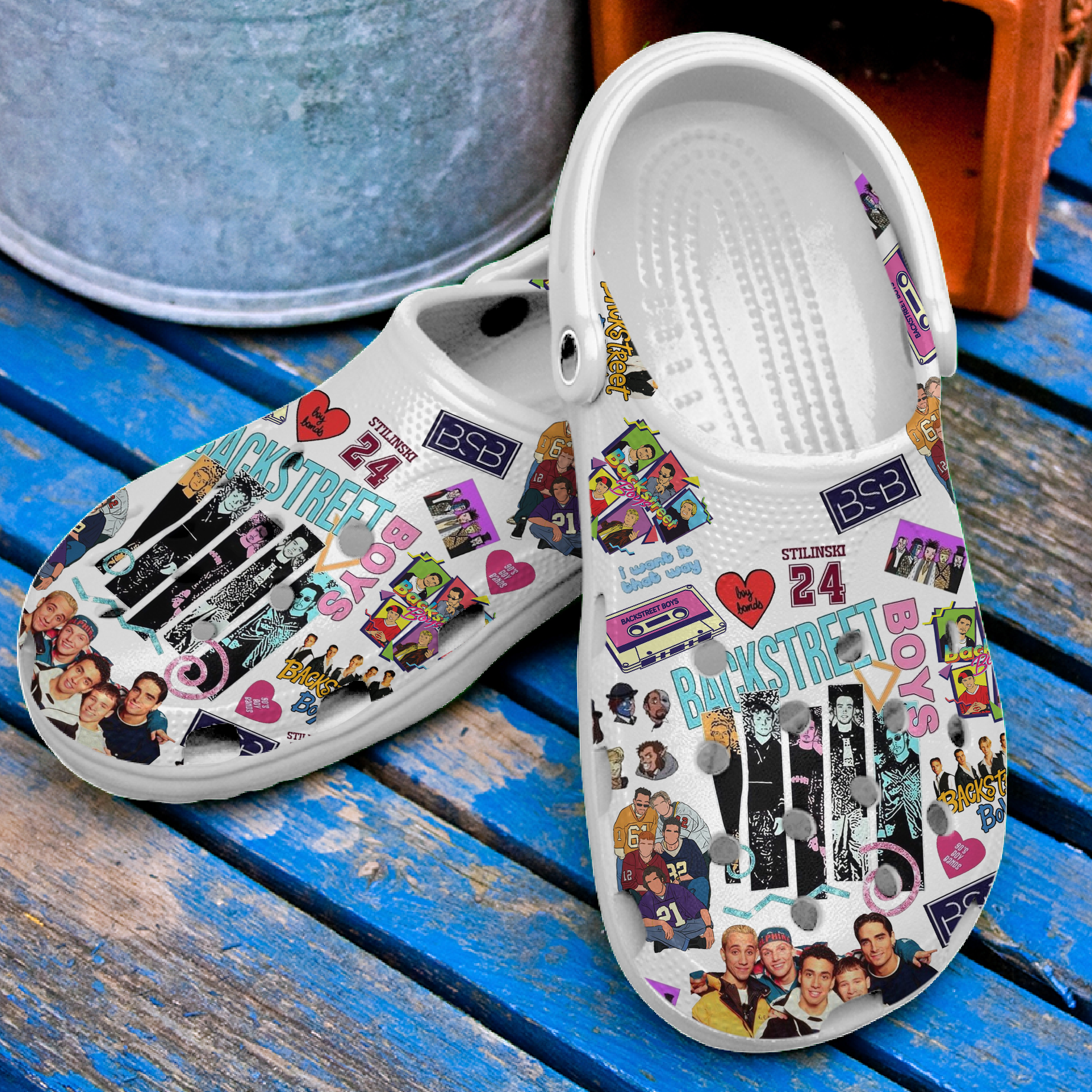 Merchidea Backstreet Boys Music Crocs Crocband Clogs Shoes Comfortable For Men Women and Kids