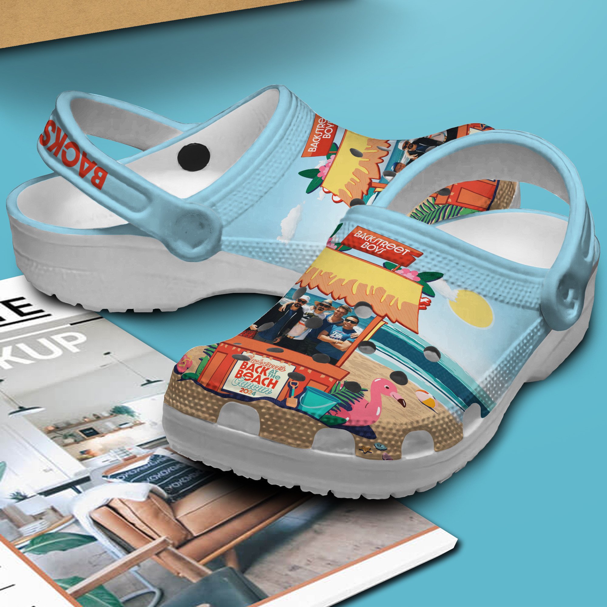 Merchidea Backstreet Boys Music Crocs Crocband Clogs Shoes Comfortable For Men Women and Kids