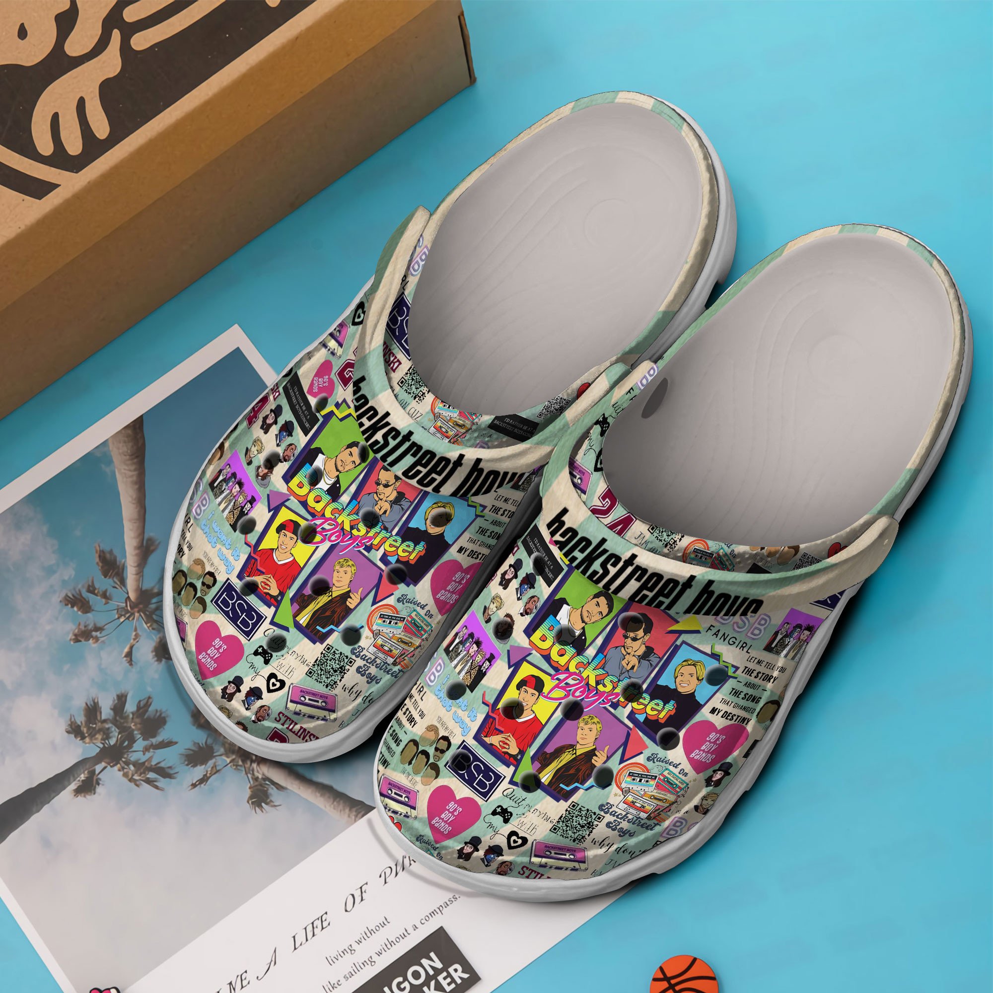 Merchidea Backstreet Boys Music Crocs Crocband Clogs Shoes Comfortable For Men Women and Kids