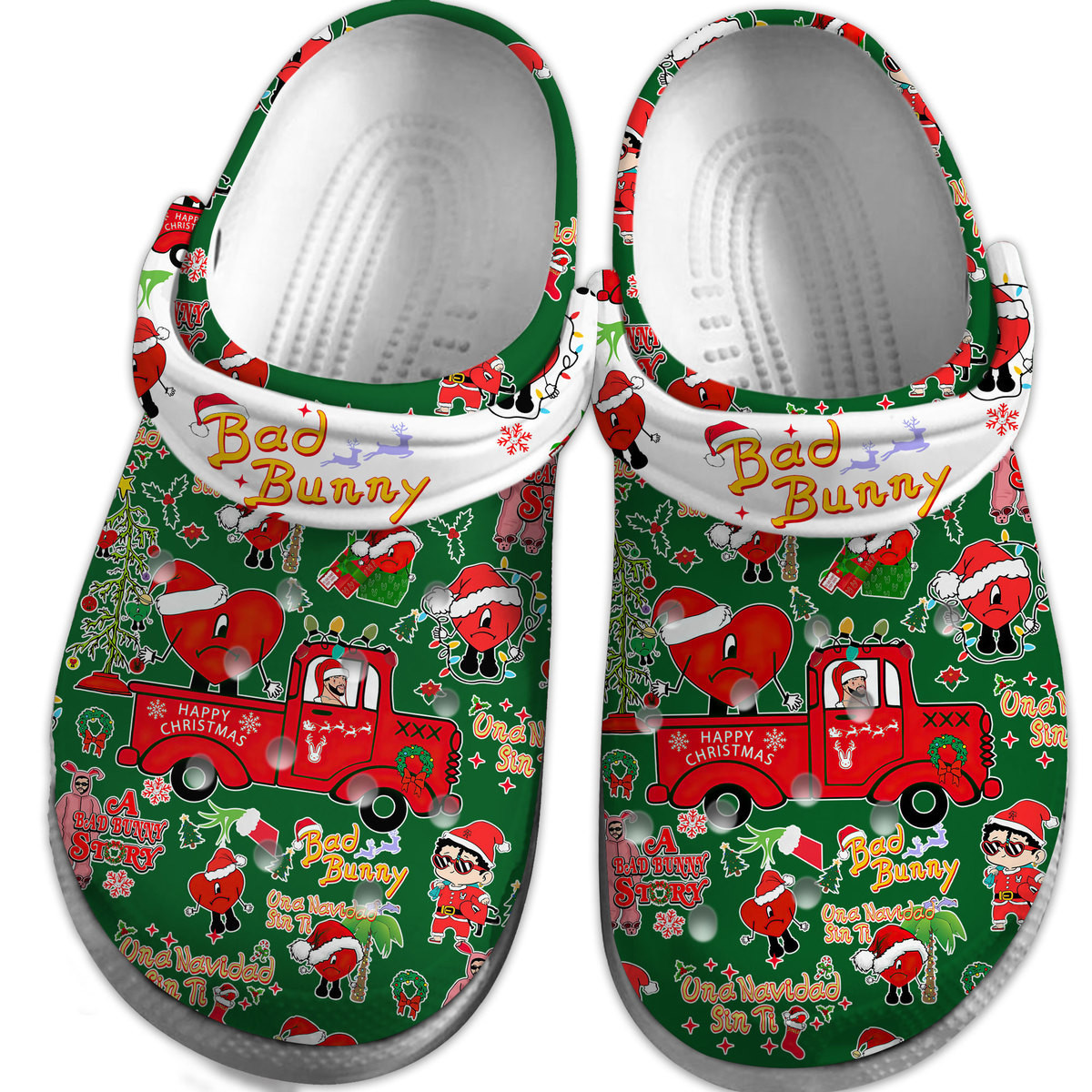 Merchidea Bad Bunny Music Crocs Crocband Clogs Shoes Comfortable For Men Women and Kids