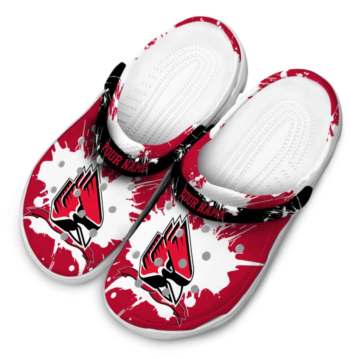 Merchidea Ball State Cardinals NCAA Sport Crocs Crocband Clogs Shoes Comfortable For Men Women and Kids
