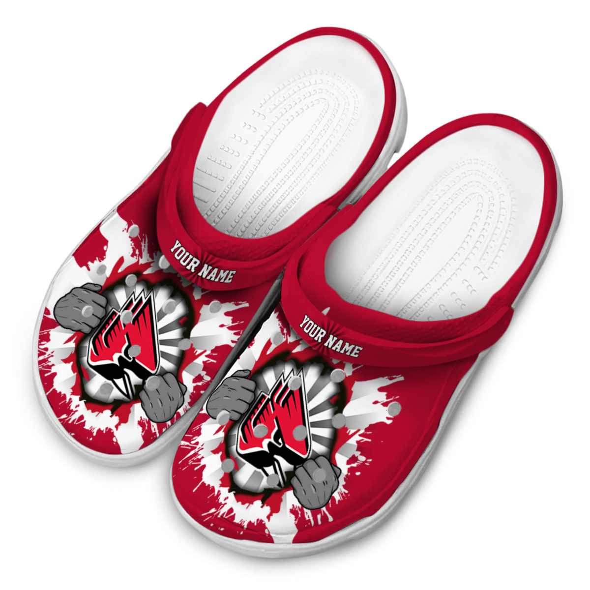 Merchidea Ball State Cardinals NCAA Sport Crocs Crocband Clogs Shoes Comfortable For Men Women and Kids