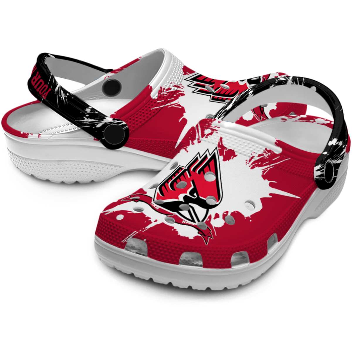 Merchidea Ball State Cardinals NCAA Sport Crocs Crocband Clogs Shoes Comfortable For Men Women and Kids