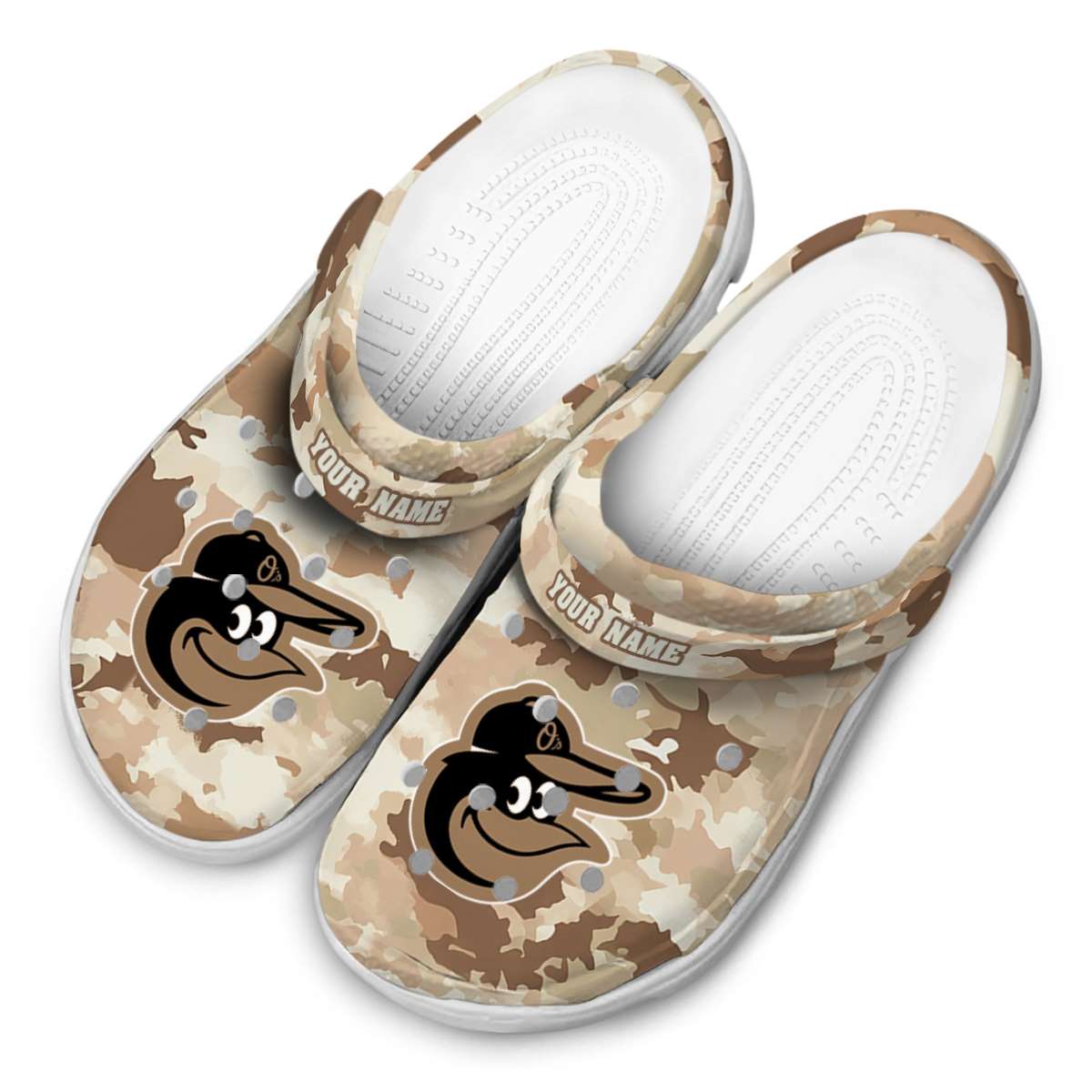 Merchidea Baltimore Orioles MLB Sport Crocs Crocband Clogs Shoes Comfortable For Men Women and Kids