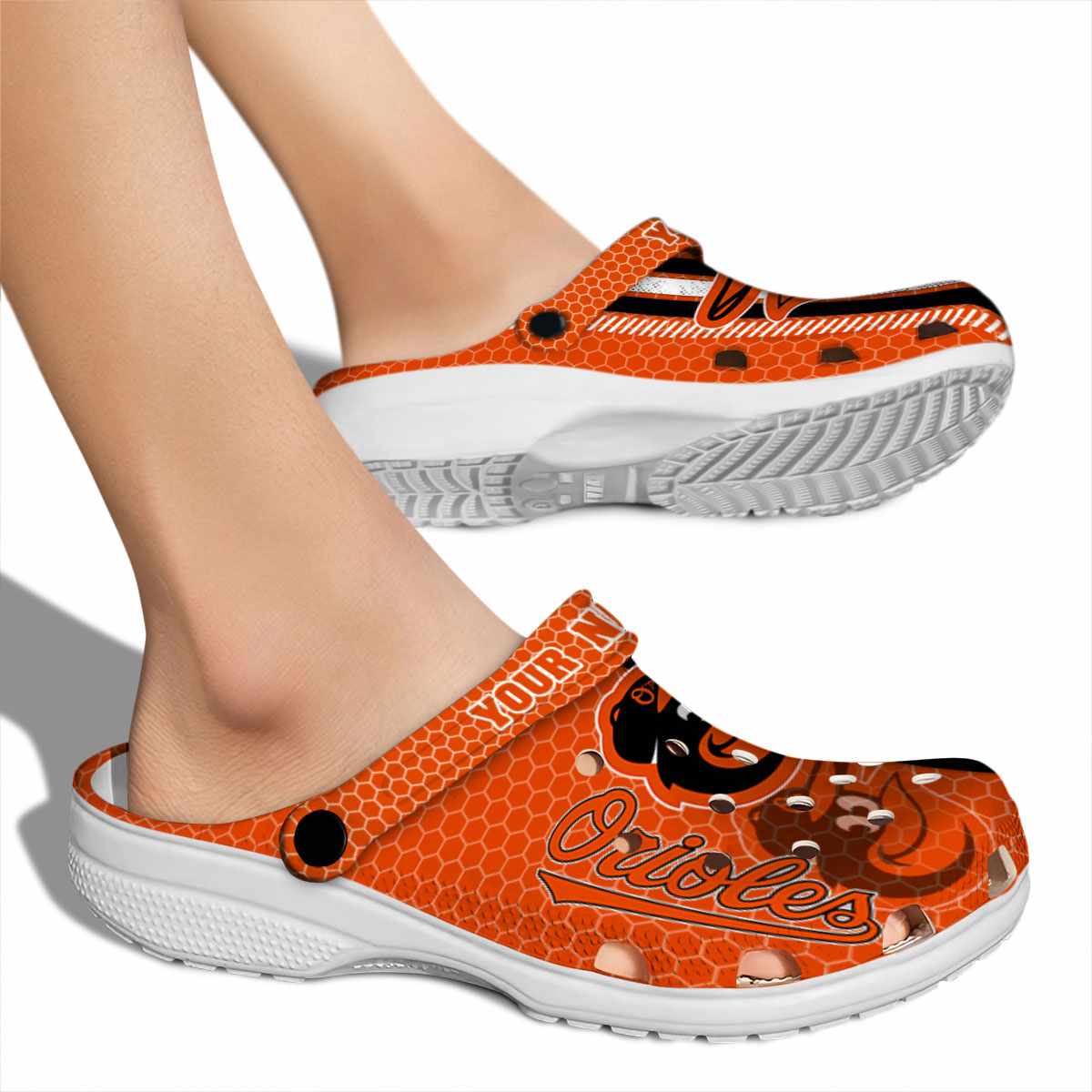 Merchidea Baltimore Orioles MLB Sport Crocs Crocband Clogs Shoes Comfortable For Men Women and Kids