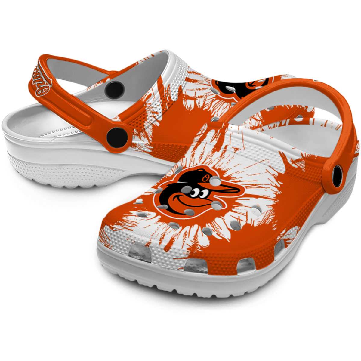 Merchidea Baltimore Orioles MLB Sport Crocs Crocband Clogs Shoes Comfortable For Men Women and Kids