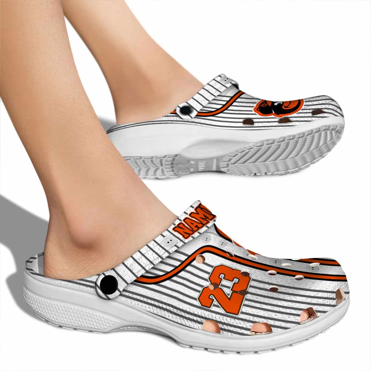 Merchidea Baltimore Orioles MLB Sport Crocs Crocband Clogs Shoes Comfortable For Men Women and Kids