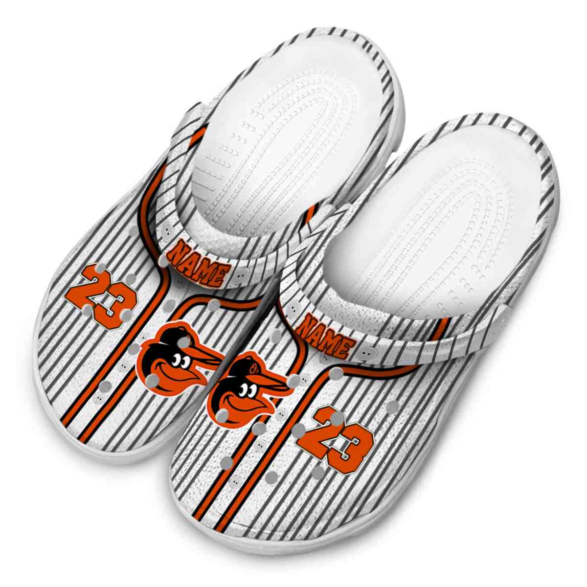 Merchidea Baltimore Orioles MLB Sport Crocs Crocband Clogs Shoes Comfortable For Men Women and Kids