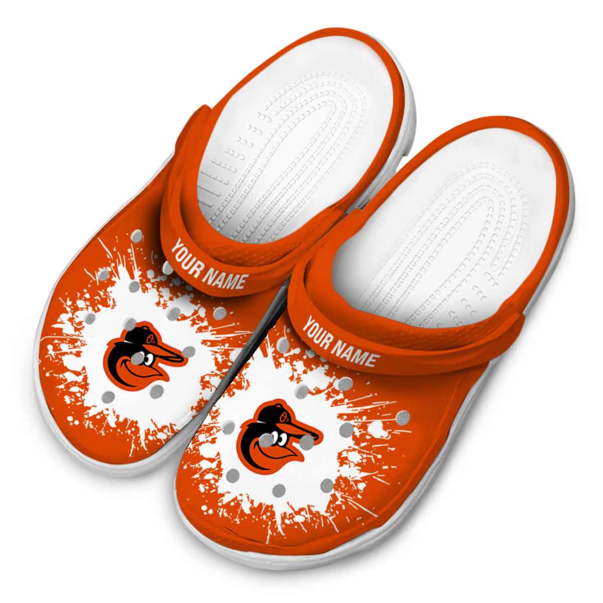 Merchidea Baltimore Orioles MLB Sport Crocs Crocband Clogs Shoes Comfortable For Men Women and Kids