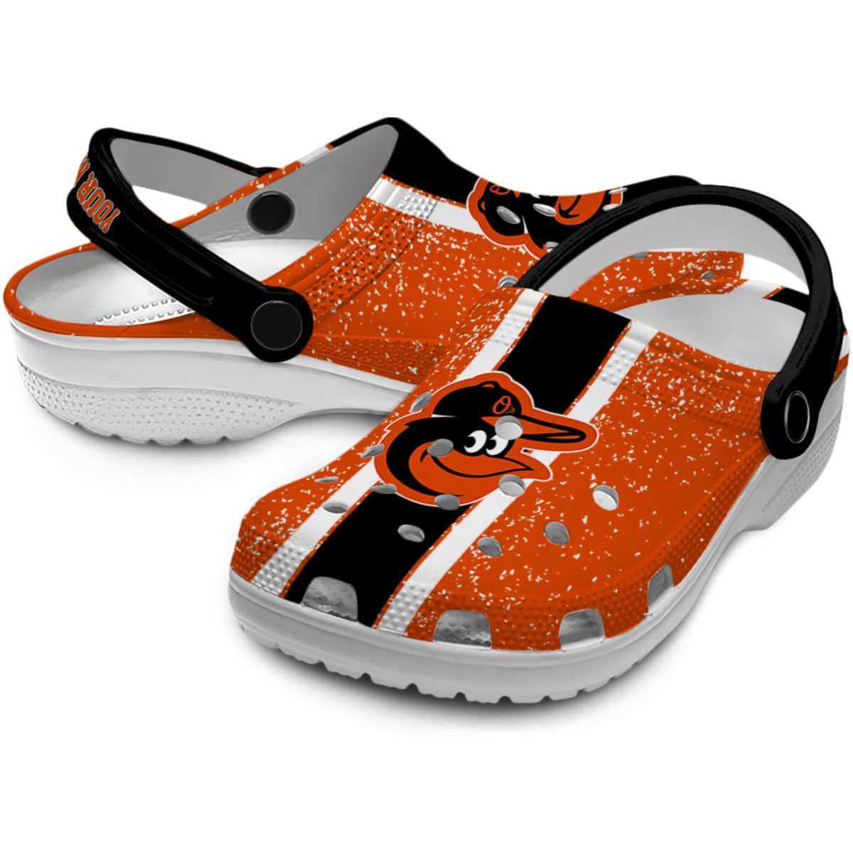 Merchidea Baltimore Orioles MLB Sport Crocs Crocband Clogs Shoes Comfortable For Men Women and Kids