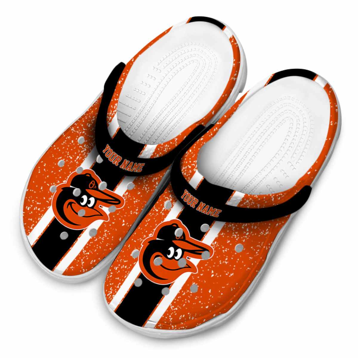 Merchidea Baltimore Orioles MLB Sport Crocs Crocband Clogs Shoes Comfortable For Men Women and Kids