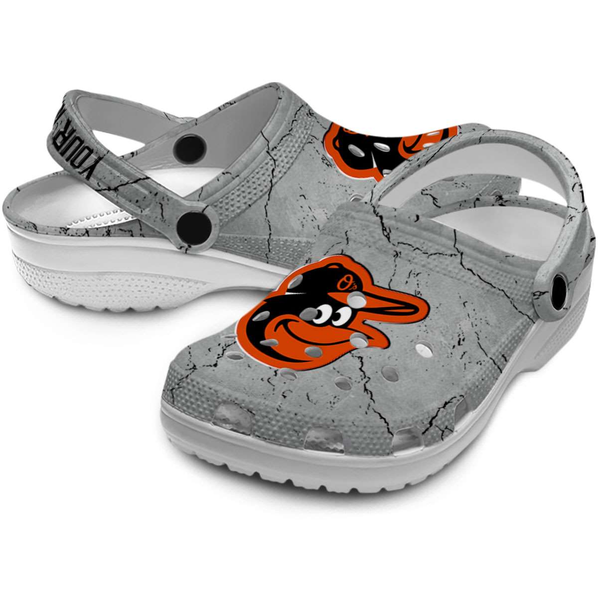 Merchidea Baltimore Orioles MLB Sport Crocs Crocband Clogs Shoes Comfortable For Men Women and Kids