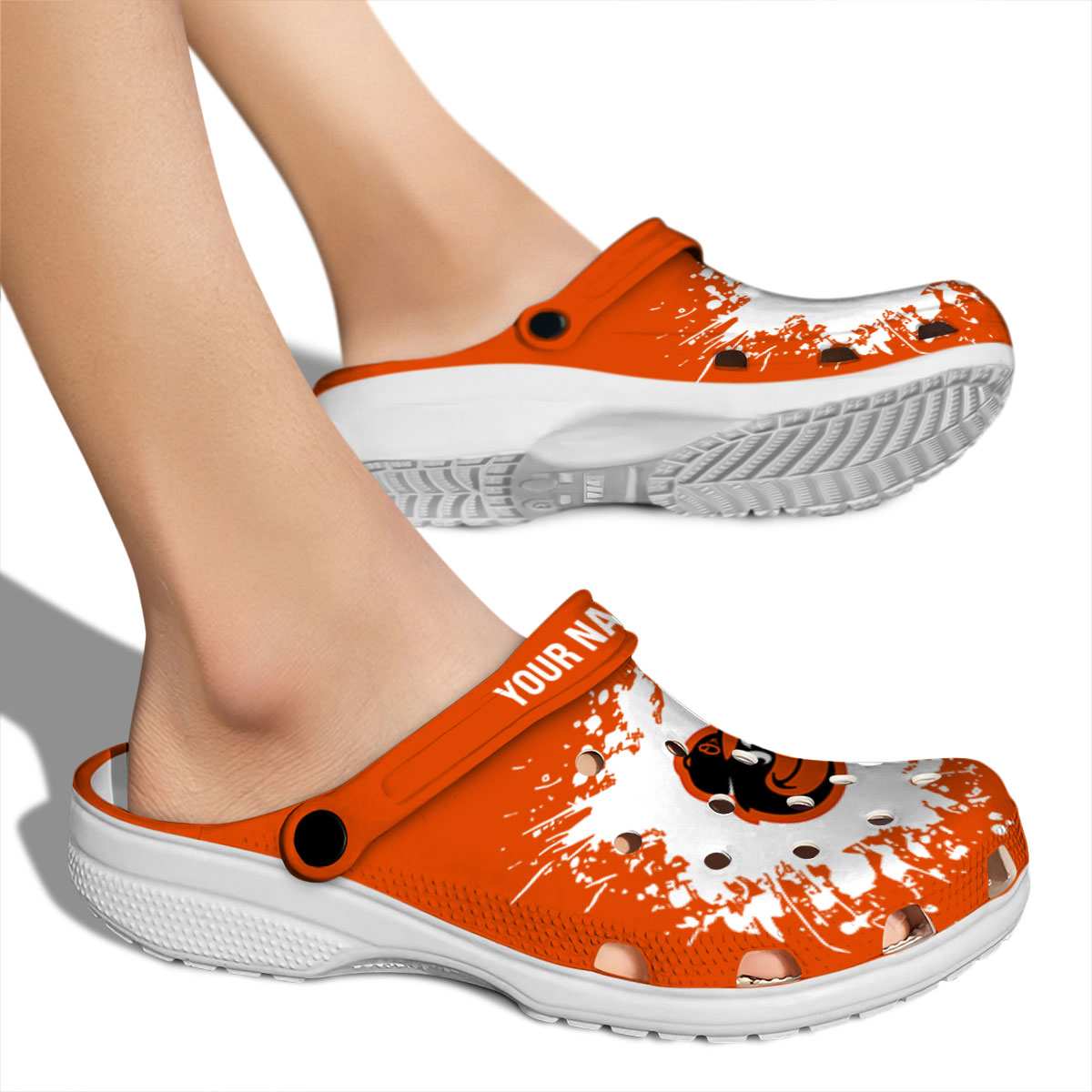 Merchidea Baltimore Orioles MLB Sport Crocs Crocband Clogs Shoes Comfortable For Men Women and Kids