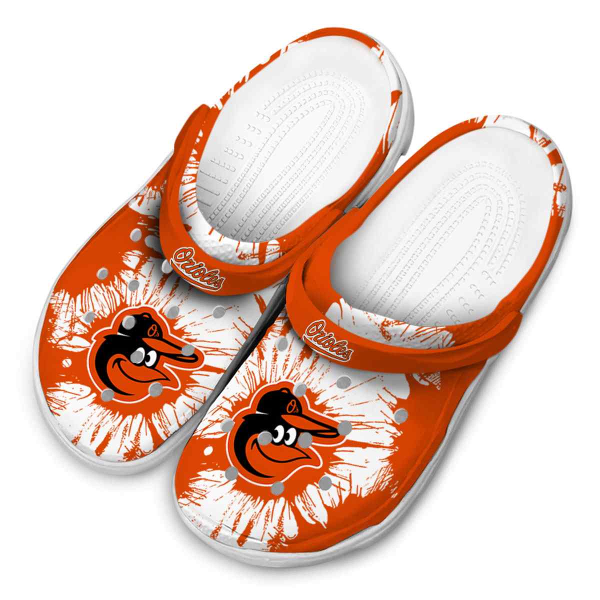 Merchidea Baltimore Orioles MLB Sport Crocs Crocband Clogs Shoes Comfortable For Men Women and Kids