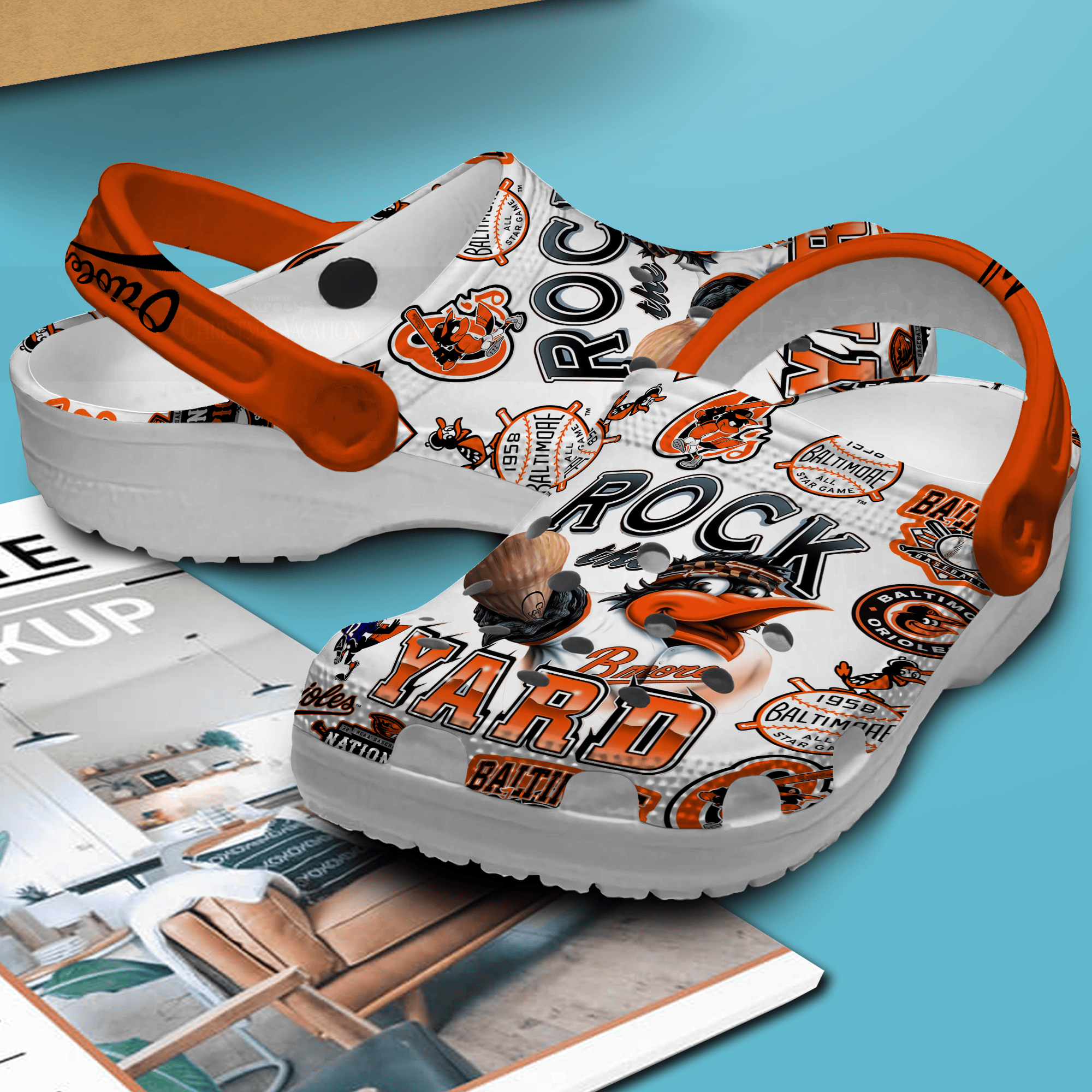 Merchidea Baltimore Orioles MLB Sport Crocs Crocband Clogs Shoes Comfortable For Men Women and Kids