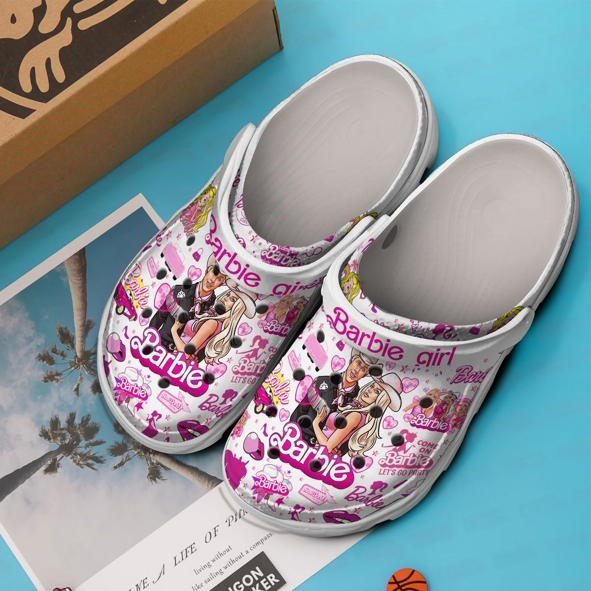 Merchidea Barbenheimer MovieCrocs Crocband Clogs Shoes Comfortable For Men Women and Kids