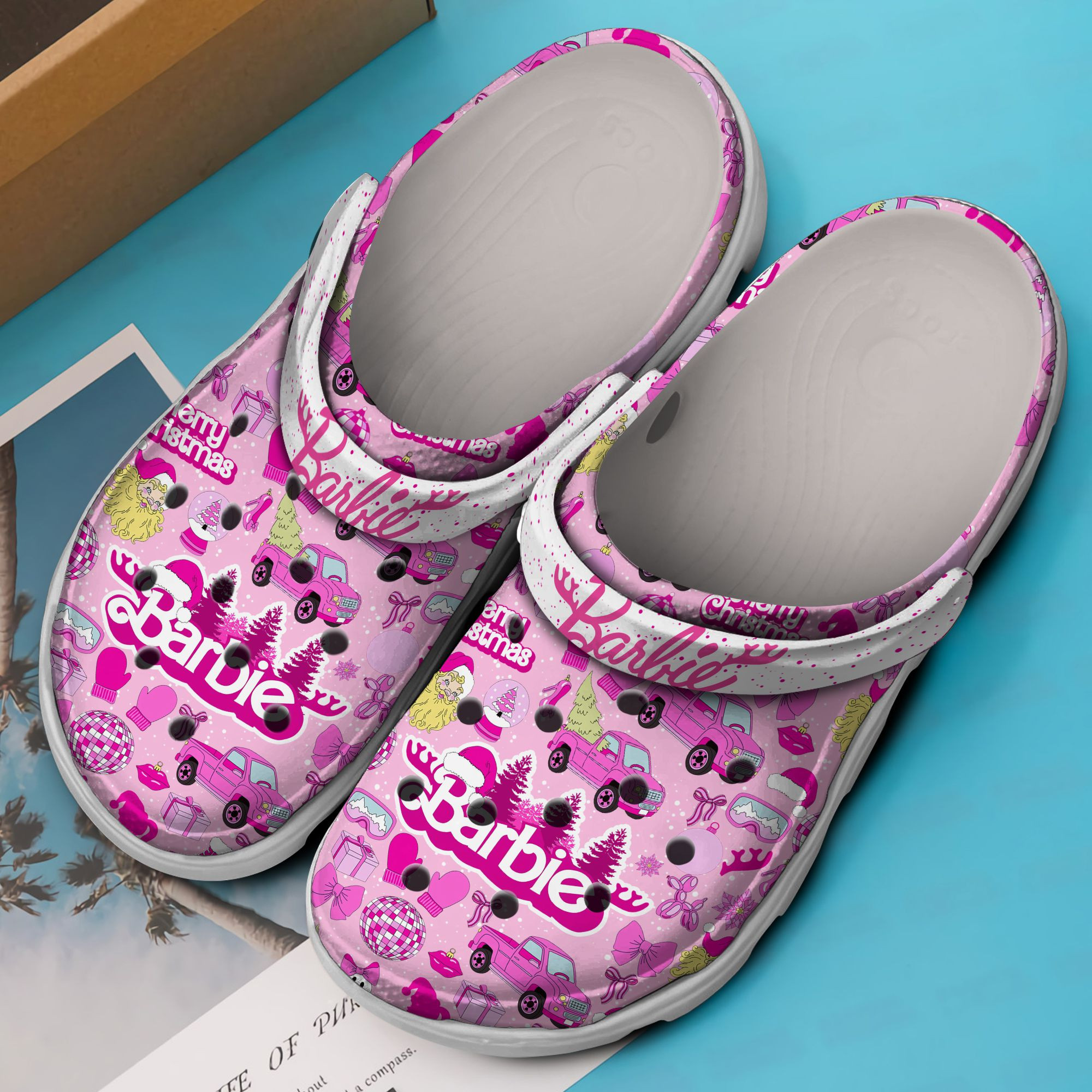 Merchidea Barbie Movie Crocs Crocband Clogs Shoes Comfortable For Men Women and Kids