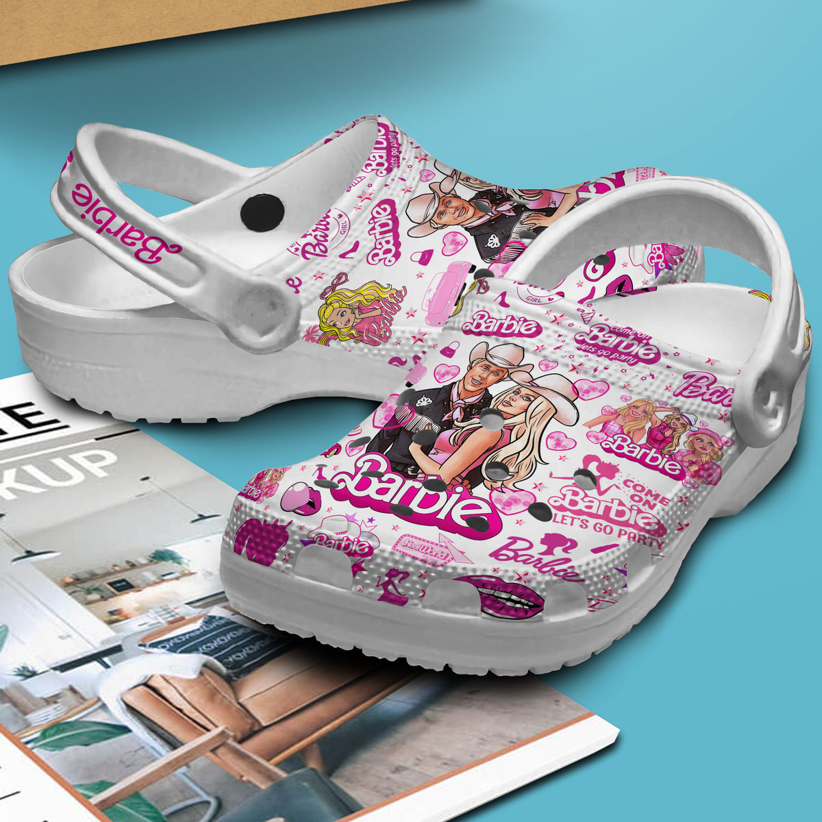 Merchidea Barbie Movie Crocs Crocband Clogs Shoes Comfortable For Men Women and Kids