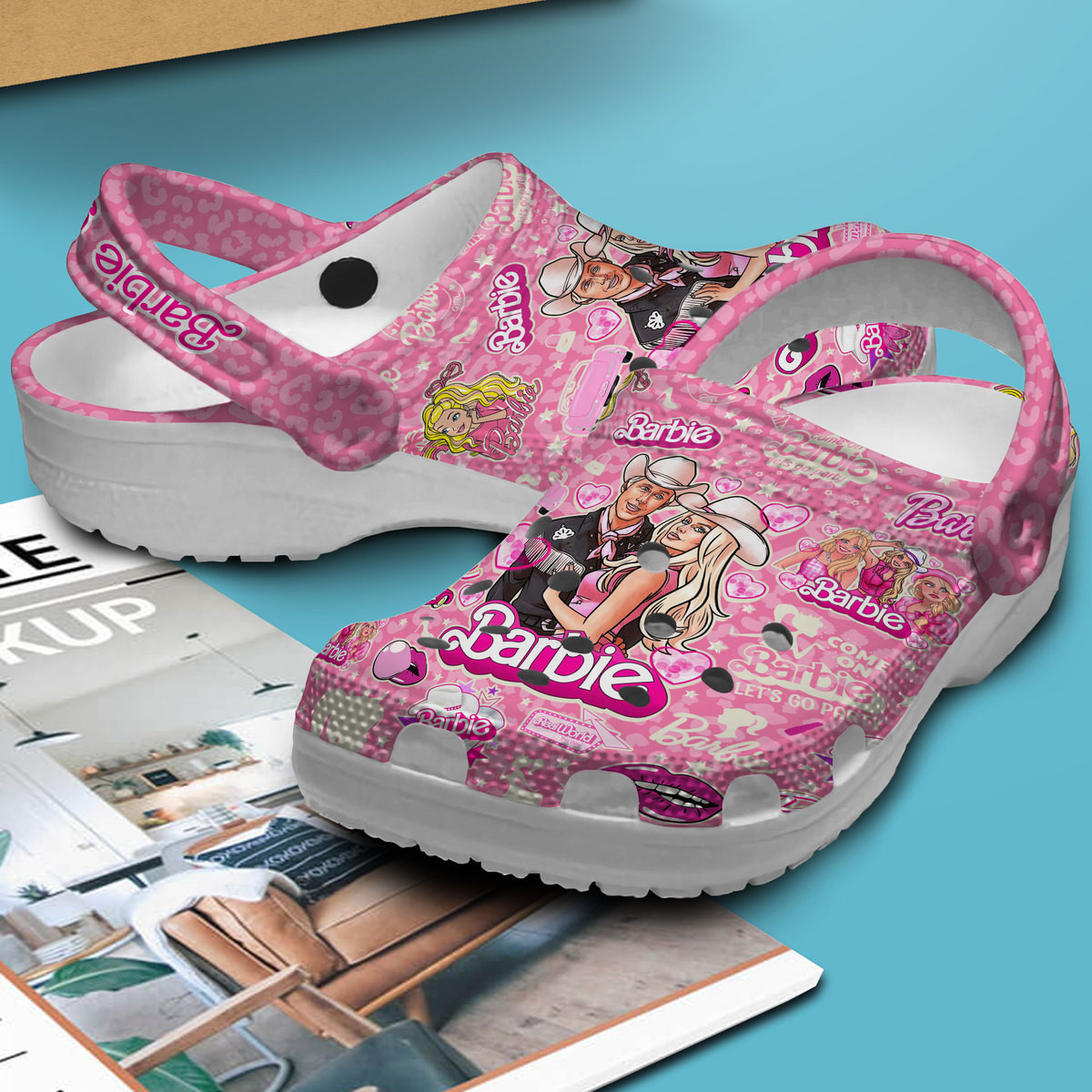 Merchidea Barbie Movie Crocs Crocband Clogs Shoes Comfortable For Men Women and Kids