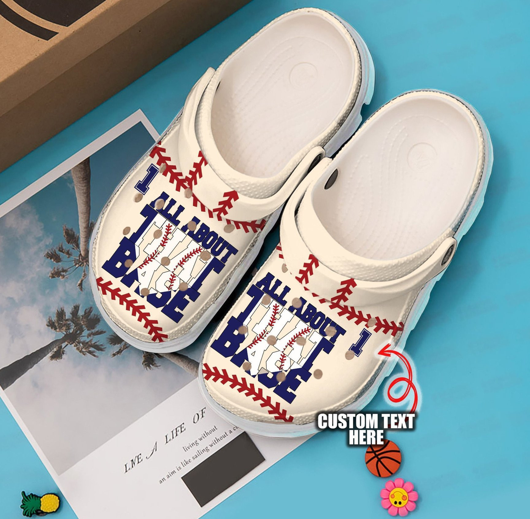 Merchidea Baseball Personalized All About clog Shoes Baseball