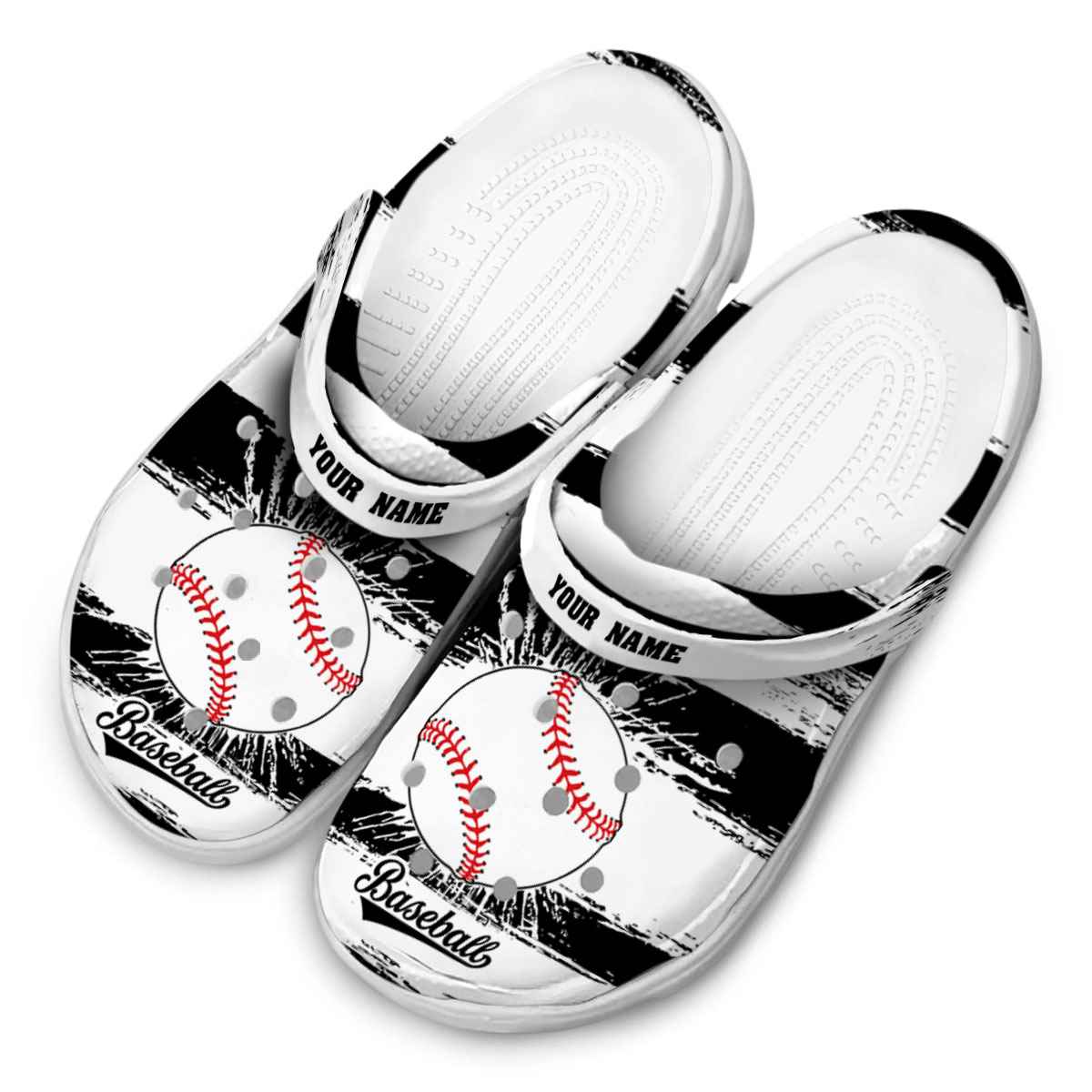 Merchidea Baseball Sport Crocs Crocband Clogs Shoes Comfortable For Men Women and Kids