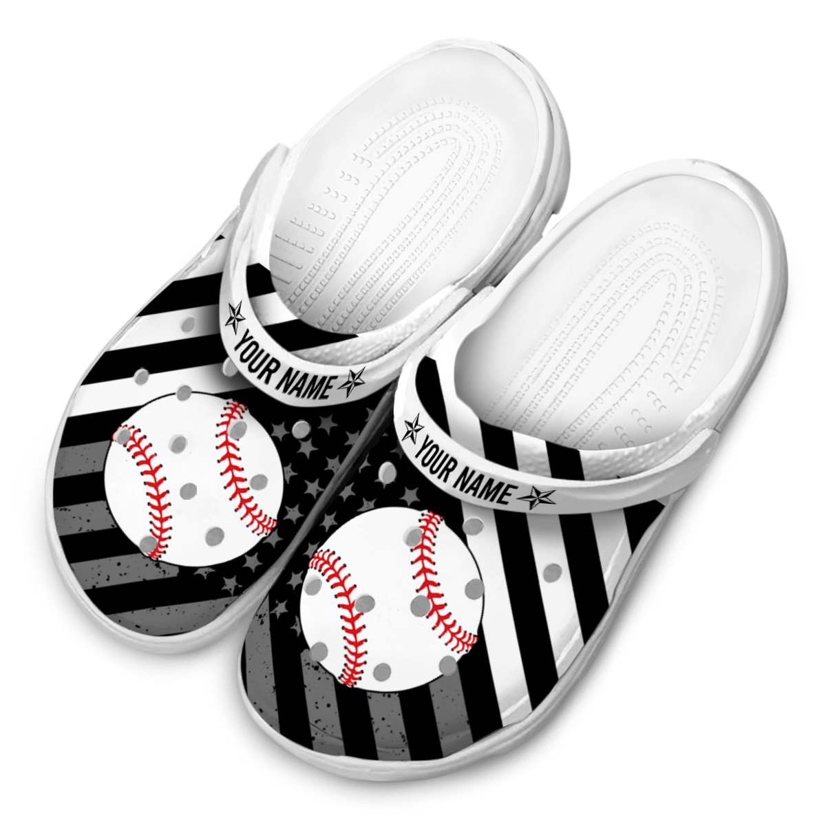 Merchidea Baseball Sport Crocs Crocband Clogs Shoes Comfortable For Men Women and Kids