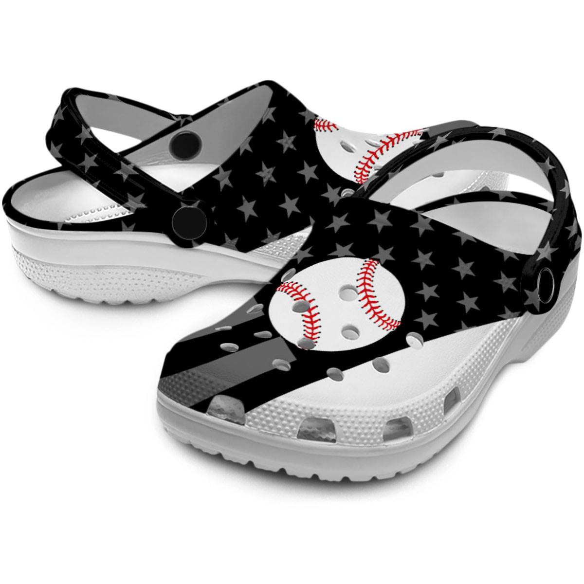 Merchidea Baseball Sport Crocs Crocband Clogs Shoes Comfortable For Men Women and Kids