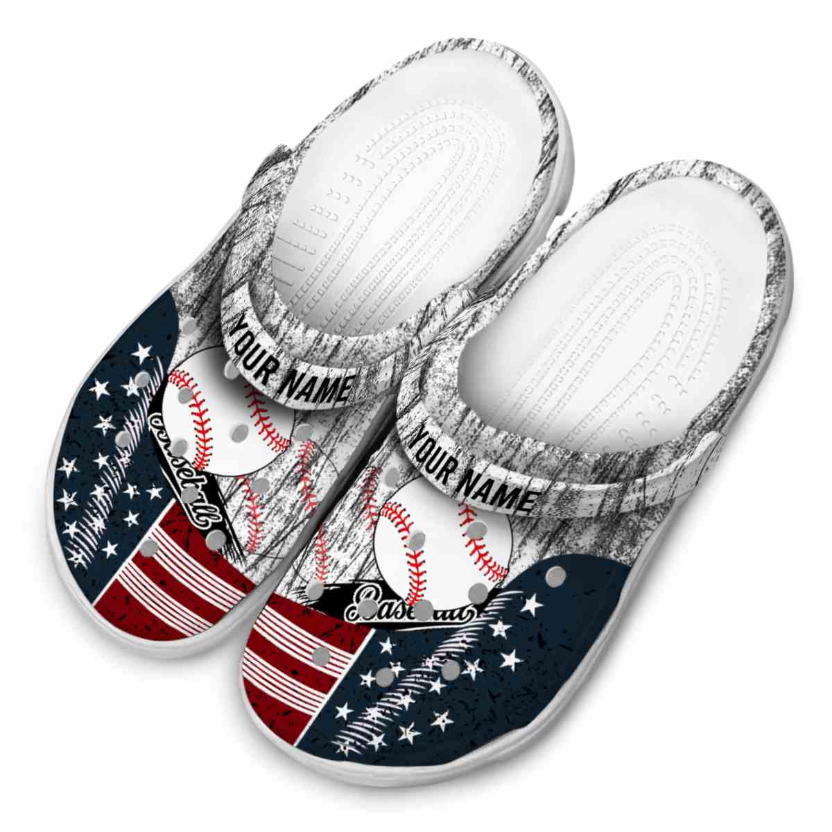 Merchidea Baseball Sport Crocs Crocband Clogs Shoes Comfortable For Men Women and Kids