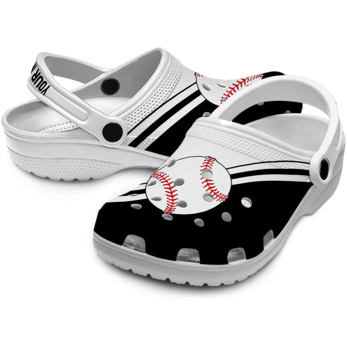 Merchidea Baseball Sport Crocs Crocband Clogs Shoes Comfortable For Men Women and Kids