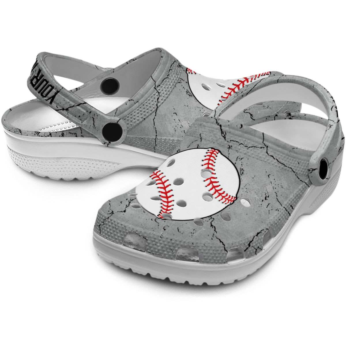Merchidea Baseball Sport Crocs Crocband Clogs Shoes Comfortable For Men Women and Kids