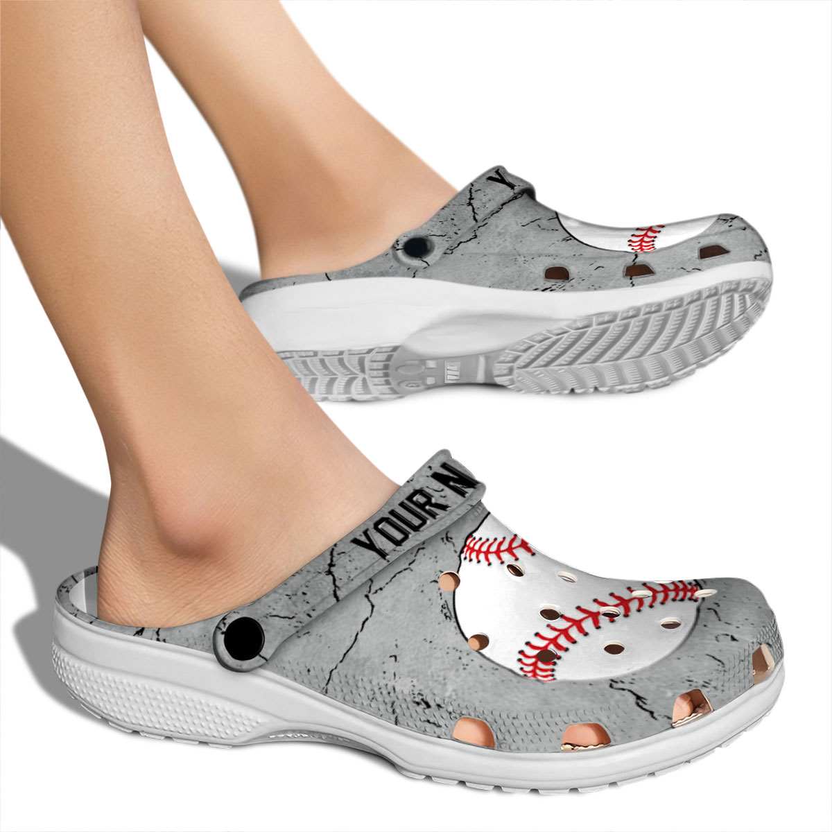 Merchidea Baseball Sport Crocs Crocband Clogs Shoes Comfortable For Men Women and Kids