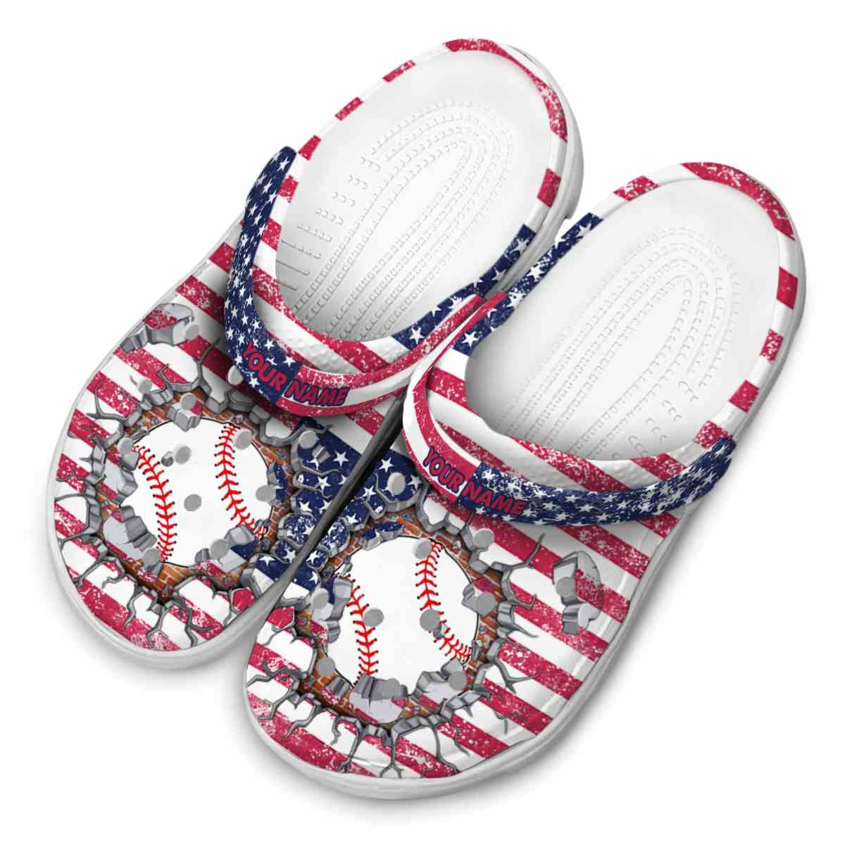 Merchidea Baseball Sport Crocs Crocband Clogs Shoes Comfortable For Men Women and Kids