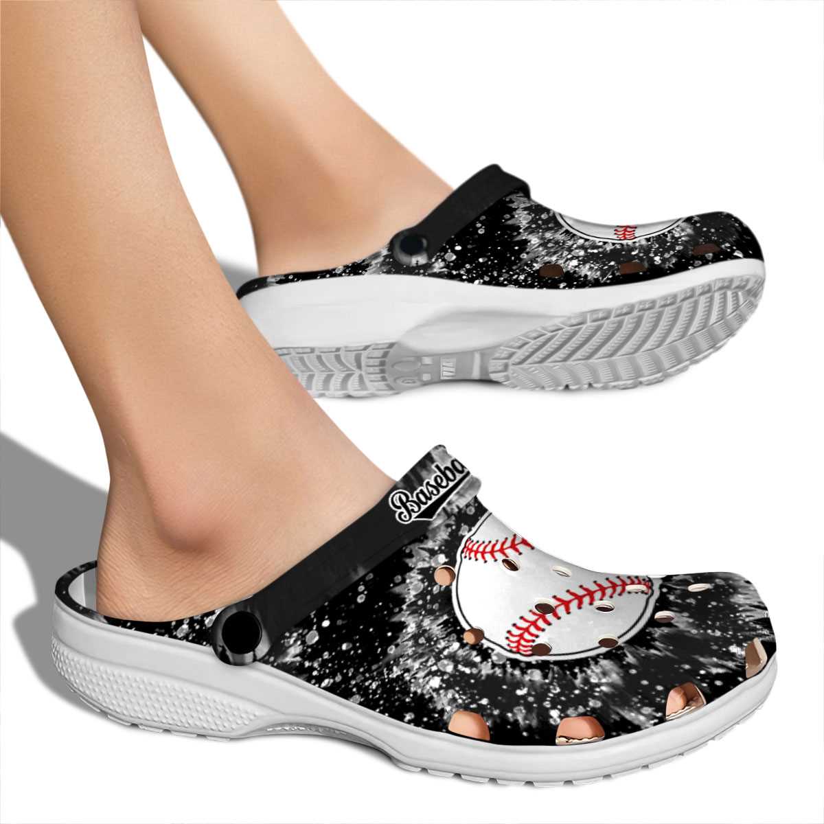 Merchidea Baseball Sport Crocs Crocband Clogs Shoes Comfortable For Men Women and Kids