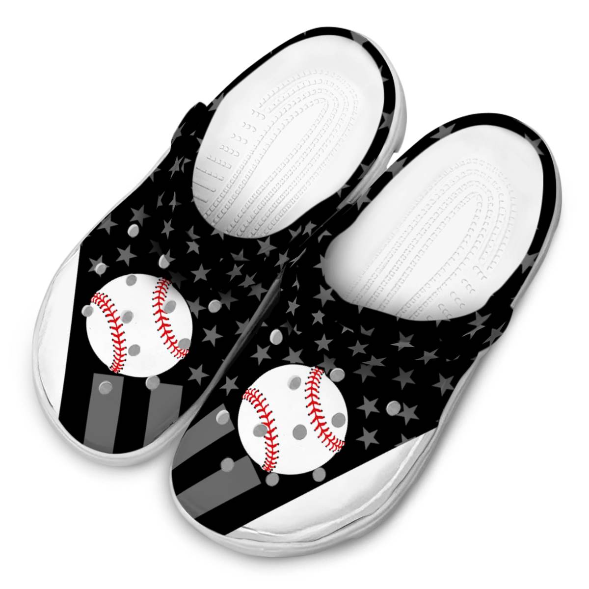 Merchidea Baseball Sport Crocs Crocband Clogs Shoes Comfortable For Men Women and Kids